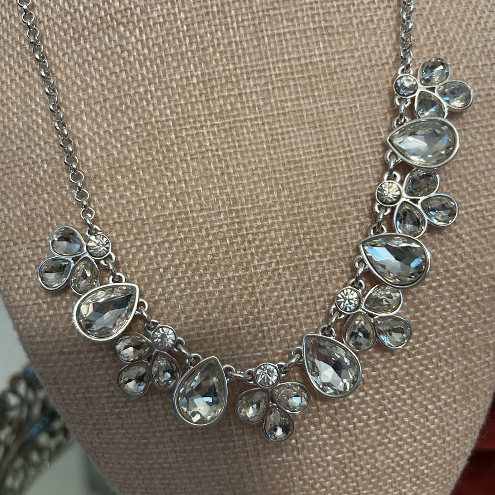 Silver Necklace with Intricate Design